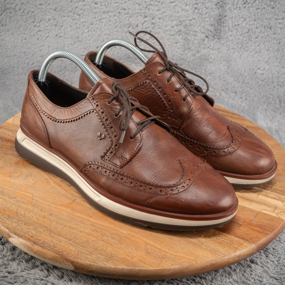 Martinelli Walden Dress Sneakers Shoes Brown Leather Mens Size 41 EU 8 US